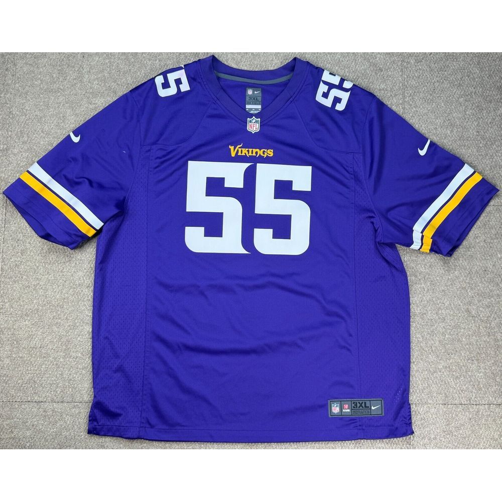 Nike NFL On Field Minnesota Vikings #55 Anthony Barr Jersey Size 3XL